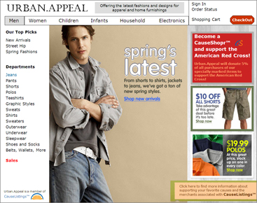 CauseShopr homepage img